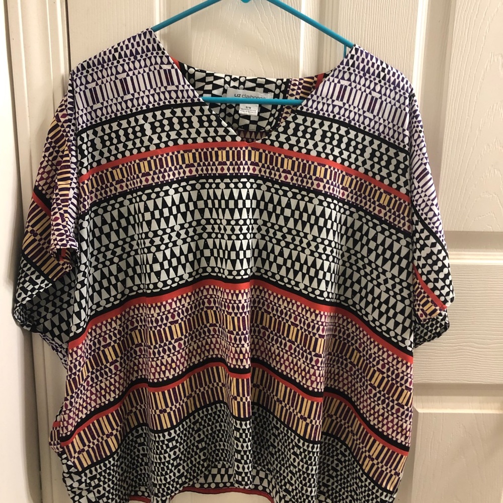printed flowy top